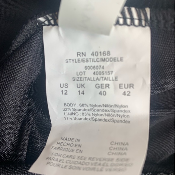 NWT MagicSuit Solid Goddess One Shoulder One Piece Swimsuit Black SZ 12 - Picture 5 of 7